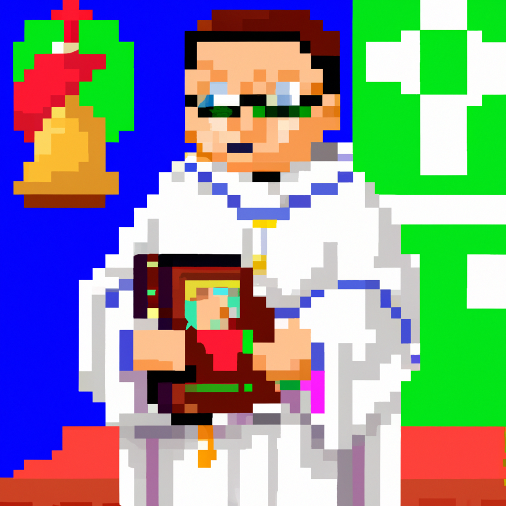 Old Latin Mass Finds New American Audience, Despite Pope’s Disapproval, pixel art