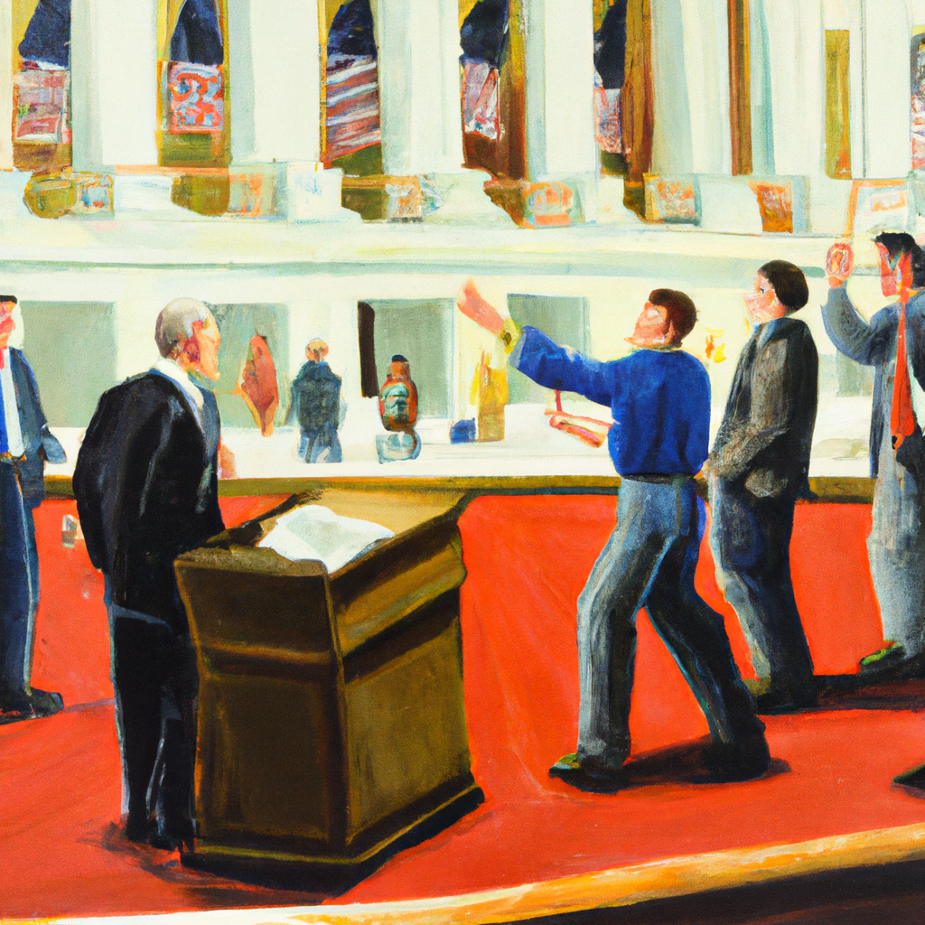 Jan. 6 Panel Issues Final Report, Placing Blame for Capitol Riot on ‘One Man’, oil painting