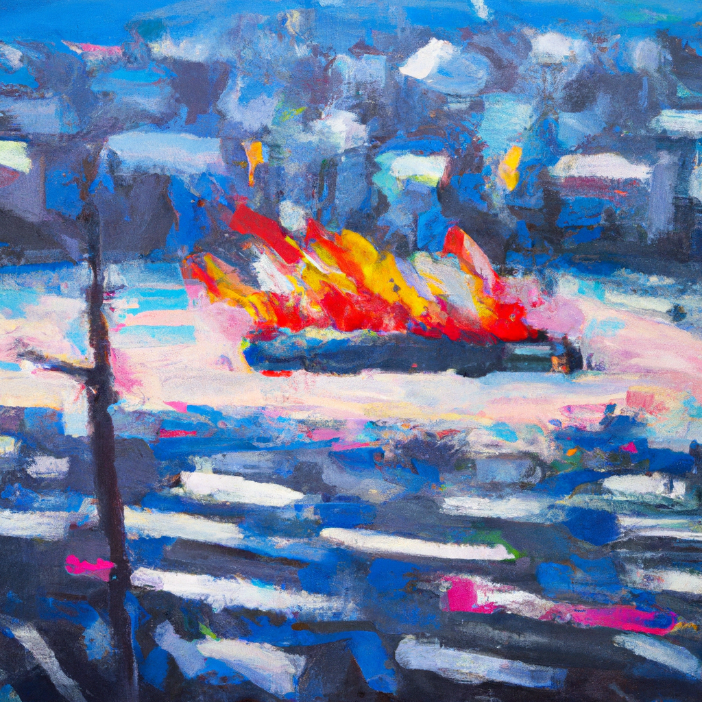 Deadly Strike on Russians in Ukraine Exposes Moscow’s Military Failings, oil painting