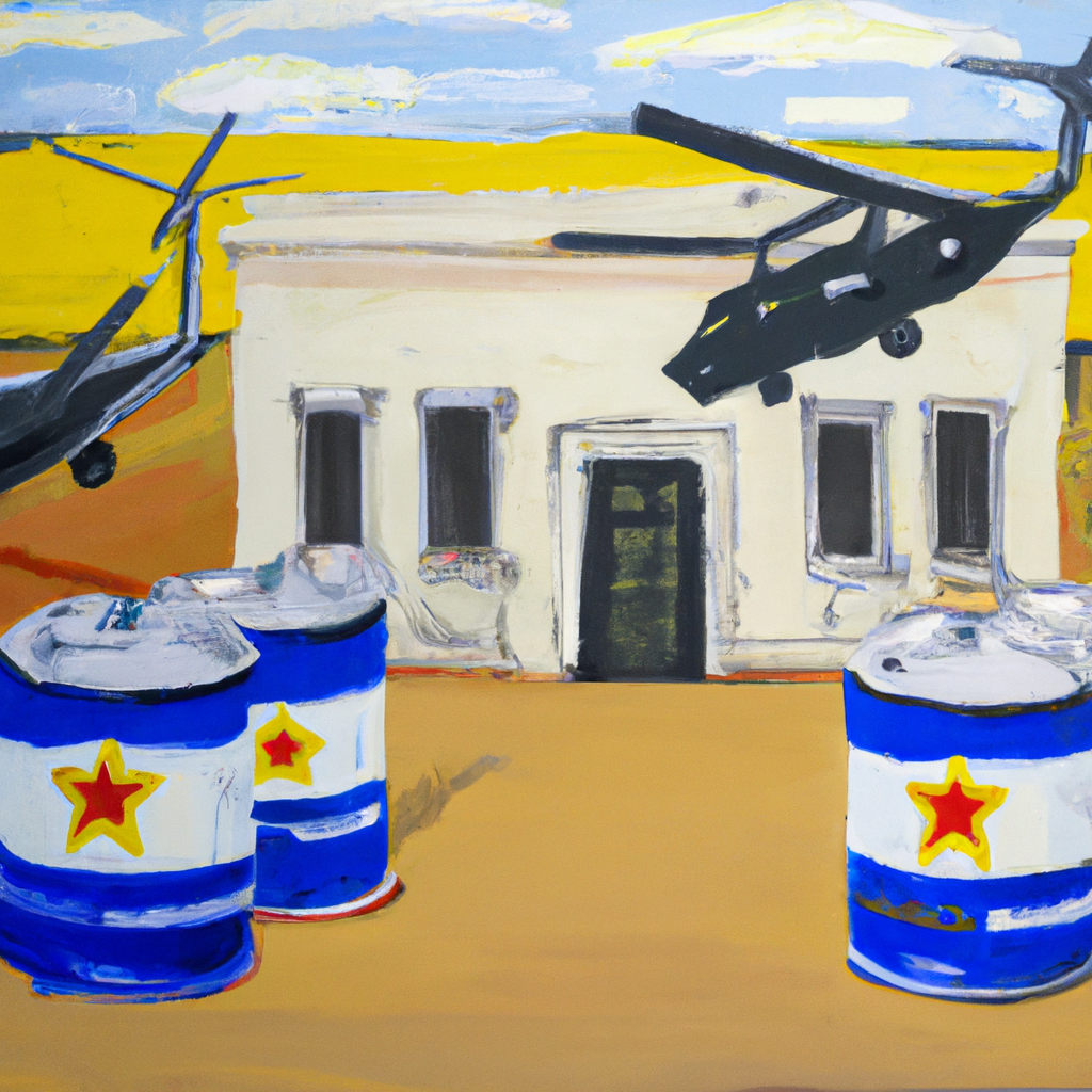 Pentagon Sends U.S. Arms Stored in Israel to Ukraine, oil painting