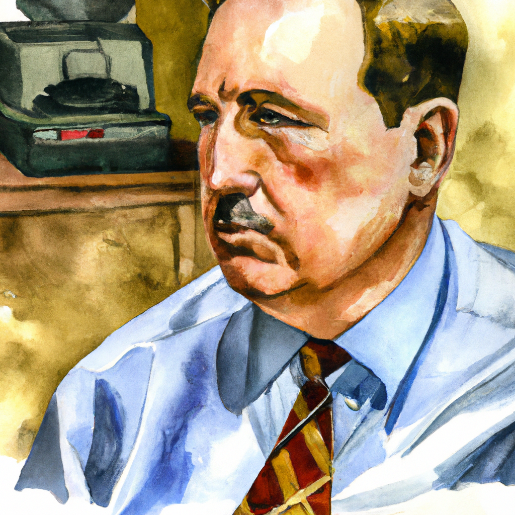 John Eastman Is Unbowed as Investigations Proliferate, watercolor painting