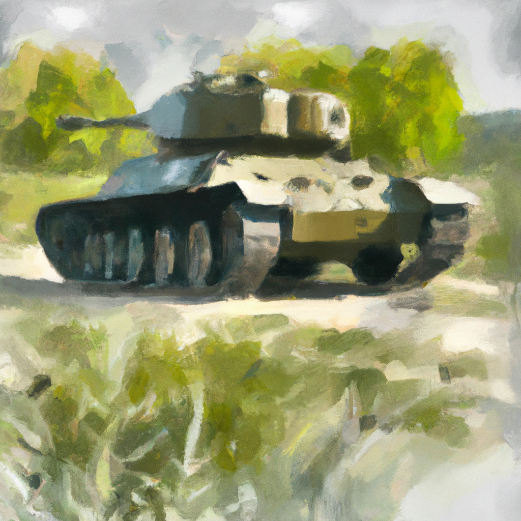 The M1 Abrams, headed to Ukraine, is the main U.S. battle tank., digital painting