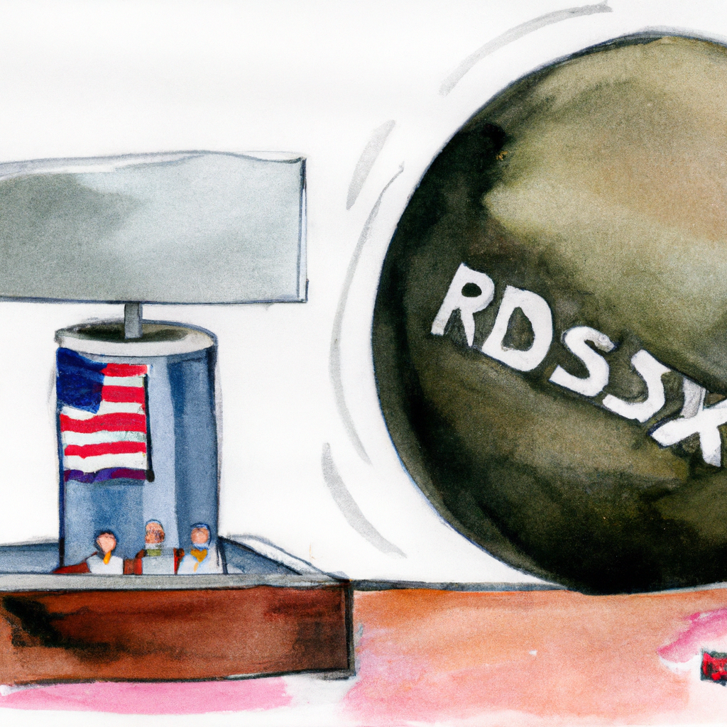 U.S. Says Russia Fails to Comply With Nuclear Arms Control Treaty, watercolor painting