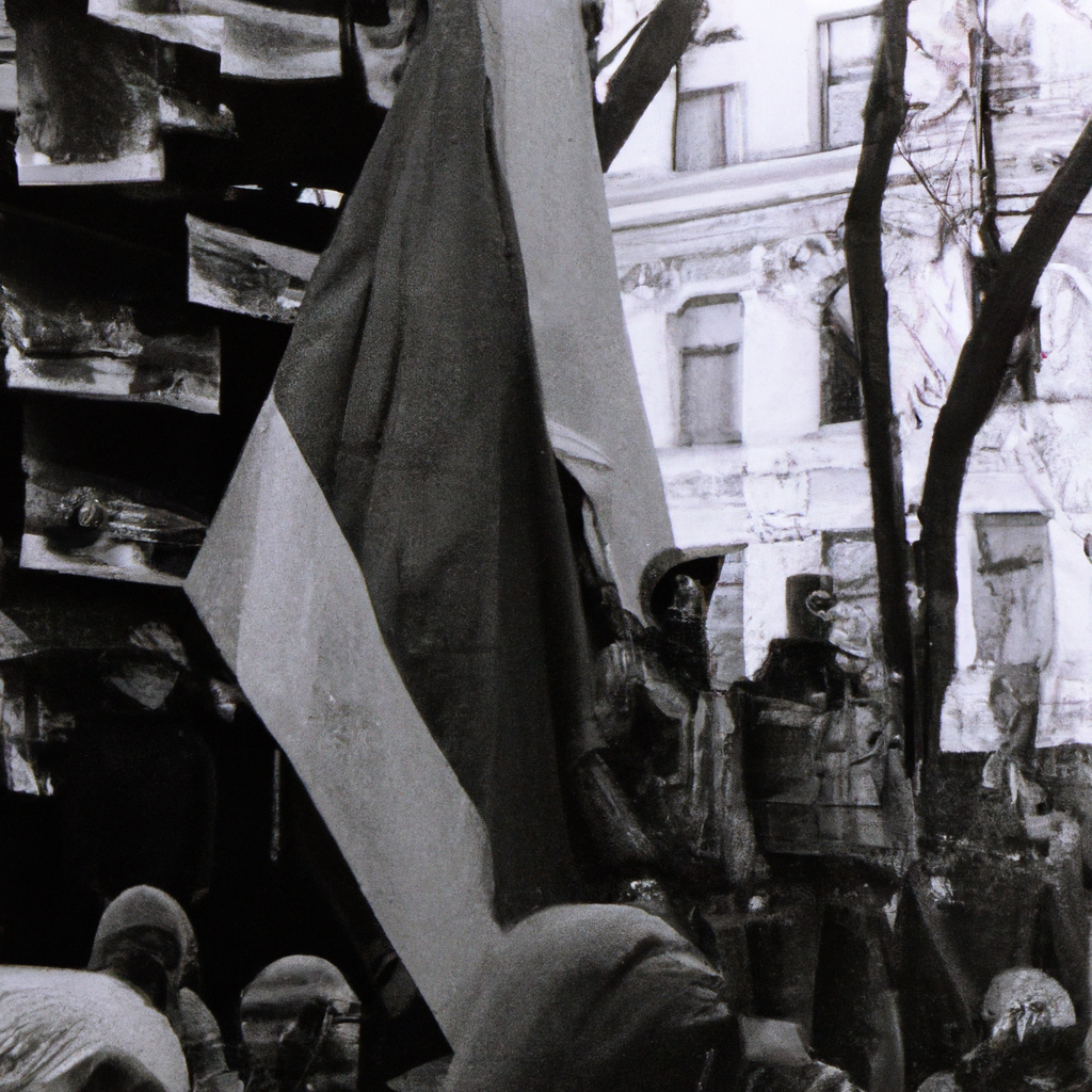 Protests and Defiance Mark a Year of Russia’s War on Ukraine, 35mm photo