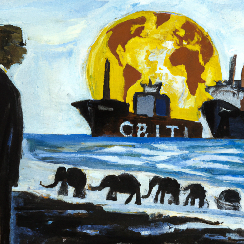 World Has Less Than a Decade to Stop Catastrophic Warming, U.N. Panel Says, oil painting