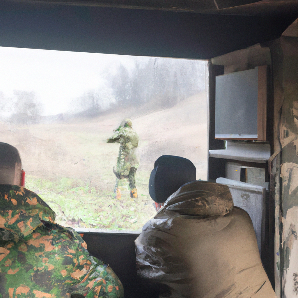 Ukrainians in a Hidden Command Post See Bakhmut Going Their Way, stock photo