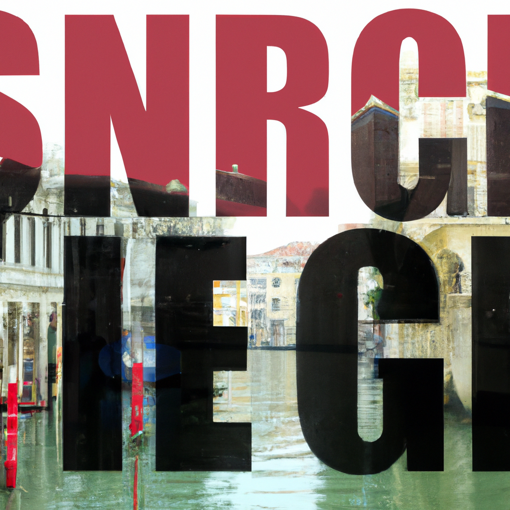 Venice Is Saved! Woe Is Venice., stock photo