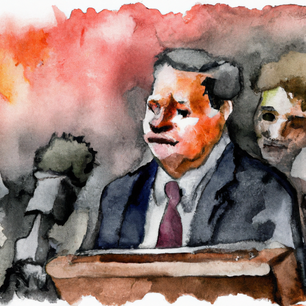 Brandon Johnson Elected Chicago Mayor, Turning Back Tough-on-Crime Opponent, watercolor painting