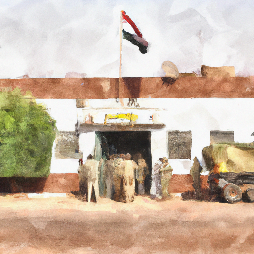U.S. Military Evacuates Embassy Personnel in Embattled Sudan, digital painting