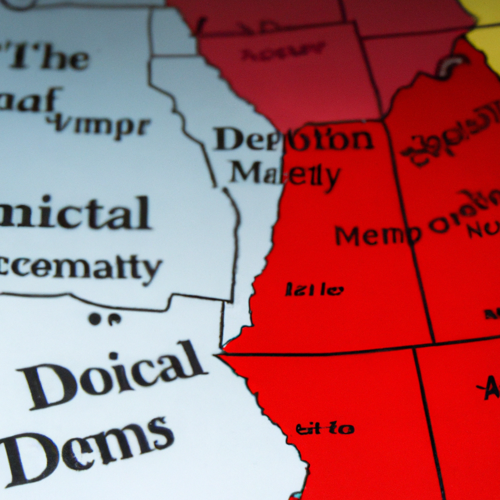 Analysis: The Map, the Issues and the Incumbency Favoring Democrats, macro photo