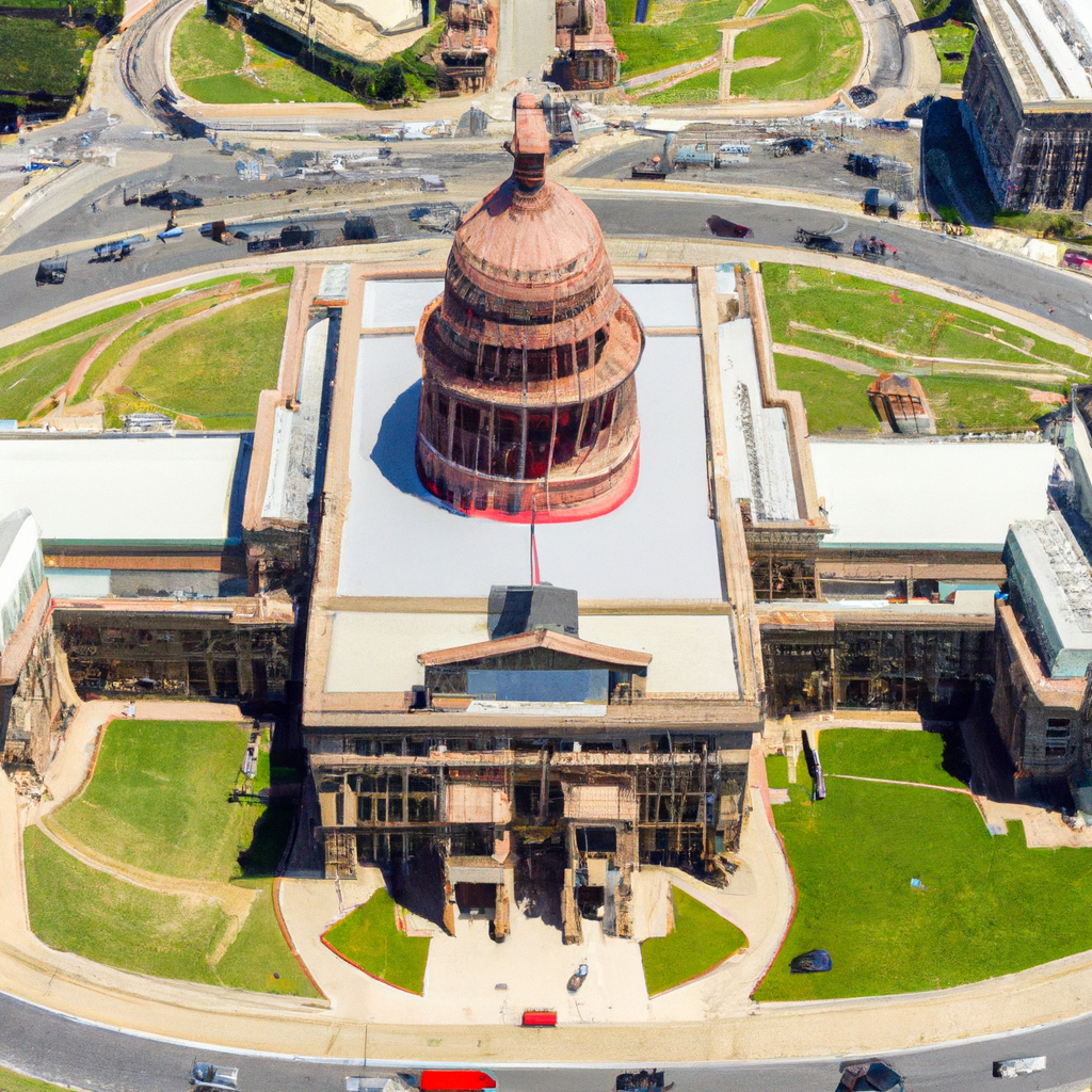 The current session of the Texas Legislature has been packed with G.O.P. conflict., aerial photo