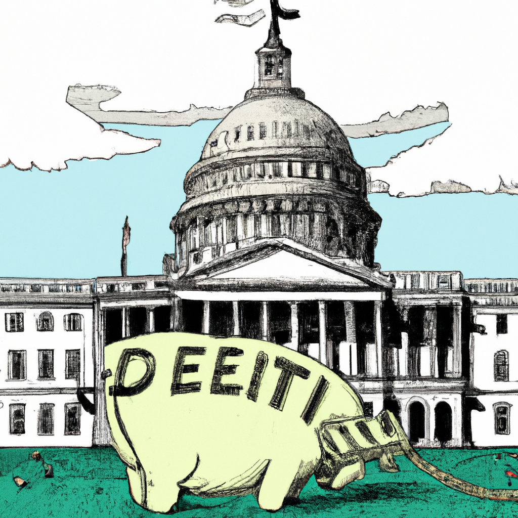 White House and G.O.P. Strike Debt Limit Deal to Avert Default, artist’s rendition